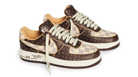 louis vuitton x nike air force 1 auction